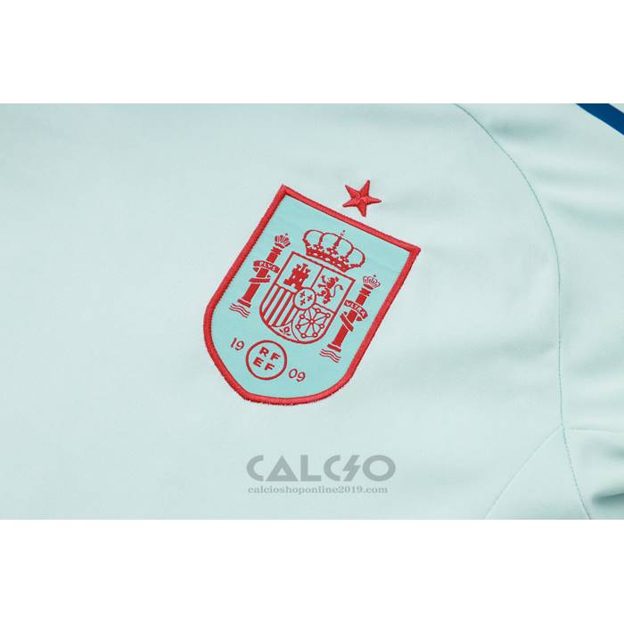 Tuta da Track Spagna Manica Corta 2024-2025 Blu - Pantaloncini